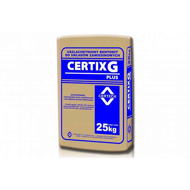 Vrtací bentonit Certix G Plus 25 kg