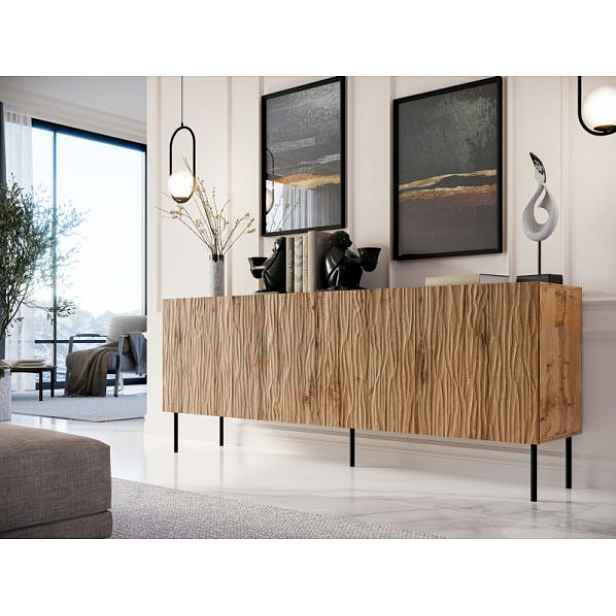 Designová komoda JUNGLE 190 dub wotan