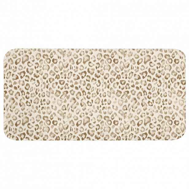 OnlyWow KOUPELNOVÁ PŘEDLOŽKA Leopard - Classic - Béžová 120x60 cm
