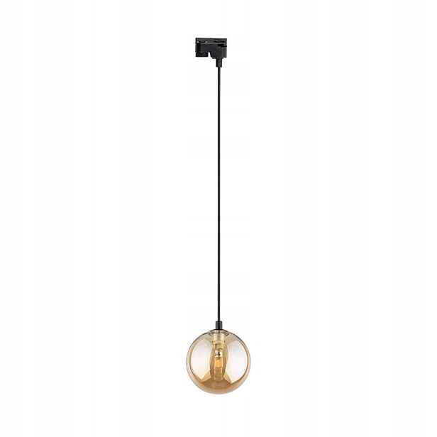 Reflektorová Lampa Na Lištu Skleněná Stínidlo Tracer 1-OKRUHOVÁ Černá Tk Lighting