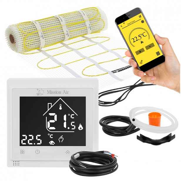 Set podlahového vytápění podlahy vyhřívací podložka MA-160W/m² 1m² WiFi