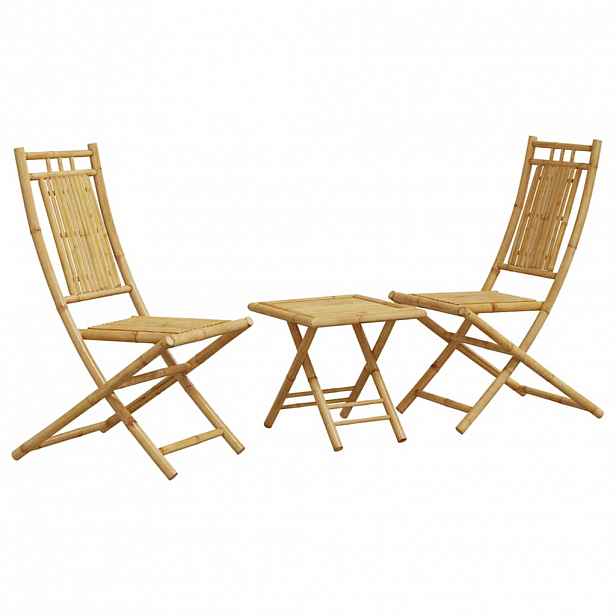 vidaXL 3dílný bistro set bambus