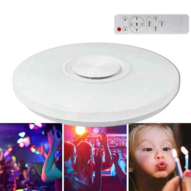 Stropní Svítidlo stropní svítidlo Led Rgb s aplikací Bluetooth Reproduktor Dálkový Ovladač 60W 40 cm