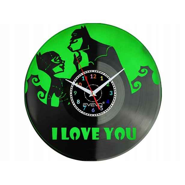 I Love You Batman Nápad na Dárek Nástěnná Dekorace z vinylové desky