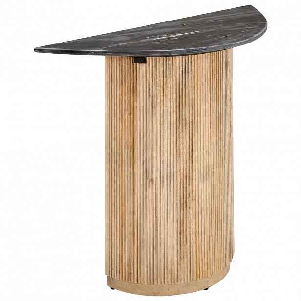 Livetastic KONZOLOVÝ STOLEK, mangové dřevo, přírodní barvy, černá, 100/76/40 cm