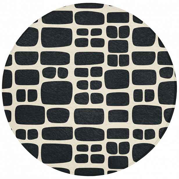 OnlyWow KOUPELNOVÁ PŘEDLOŽKA Moderní - organické - černé 70x70 cm