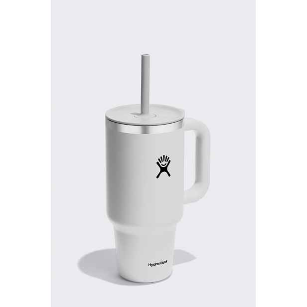 Termohrnek se slámkou Hydro Flask 32 White