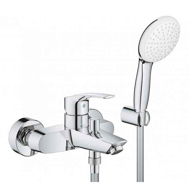 Vanová baterie Grohe Eurosmart se sprchovým setem 150 mm chrom 25276003