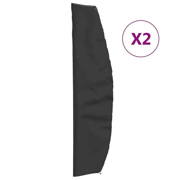vidaXL Plachty na zahradní slunečník 2 ks 265x50/70/40 cm 420D oxford