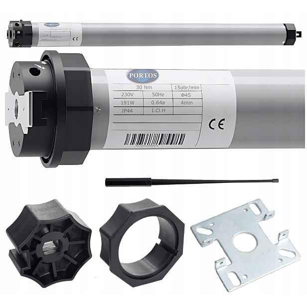 Pohonný motor s drátovým pohonem pro venkovní rolety Fi 60 mm 30 Nm Portos
