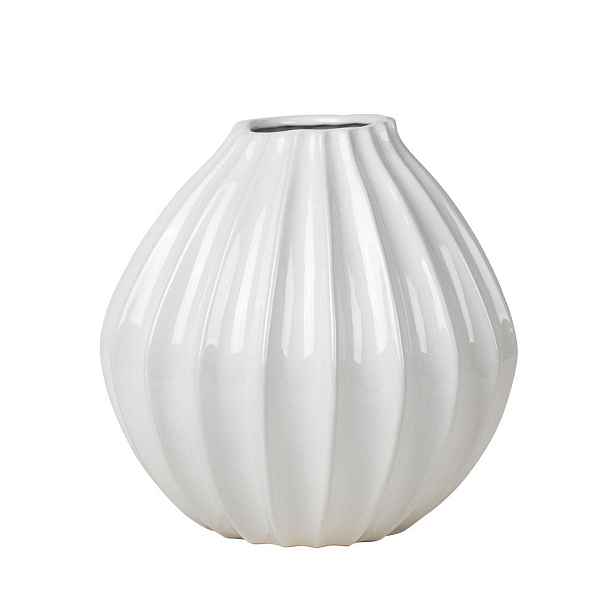 Váza 30 cm Broste WIDE - slonová kost
