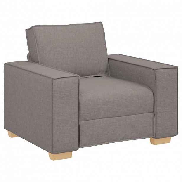 vidaXL Rozkládací křeslo taupe 100x78x84 cm látka