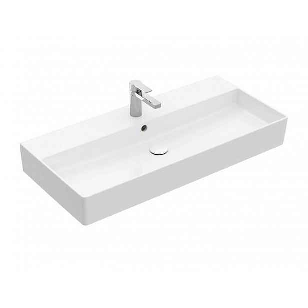 Villeroy & Boch Memento 2.0 - Umyvadlo nábytkové 100x47 cm, s přepadem, otvor pro baterii, alpská bílá 4A221G01