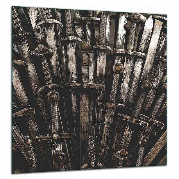 Skleněná Ochranná Deska Panel Lepidlo 60x65 Meč