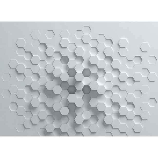 Tapeta Nástěnná, Geometrický Vzor, 3D, Šestiúhelníky
