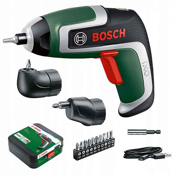 Aku Šroubovák Elektrický 10 Bitů 2 Adaptéry Bosch Ixo 7
