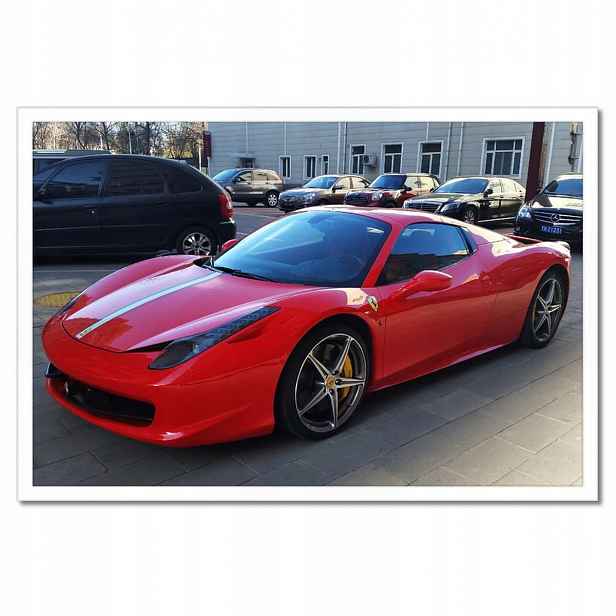 Plakáty v rámu 60x40 Červené Ferrari