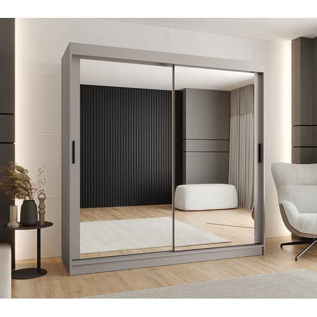 Šatní skříň Abi Rubino T3 Rozměry: 200 cm, Barva korpusu + barva dveří: Kašmír