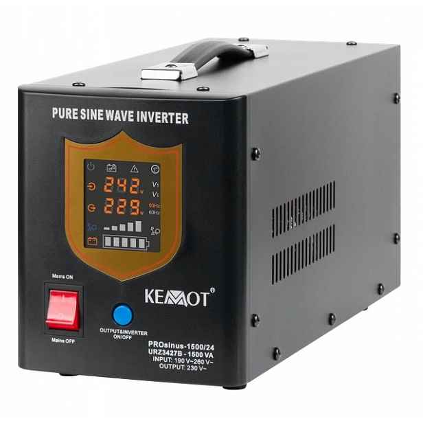 Zdroj záložní Kemot URZ3427B PROsinus 1050W 24V, černá