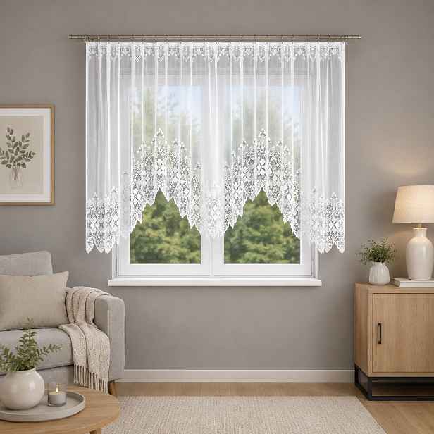 Dekorační oblouková krátká záclona na žabky NADIA 400x160 cm MyBestHome