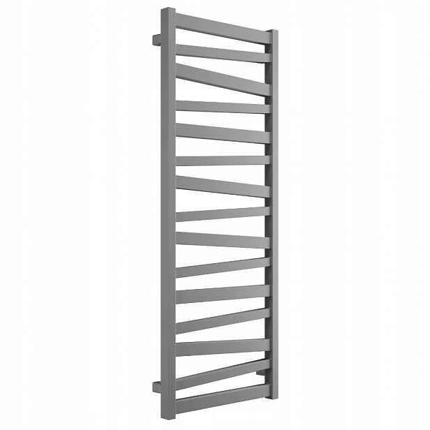 Excellent italský koupelnový radiátor 131 x 50 cm, šedá metalíza