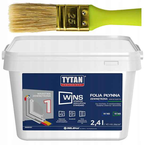Fólie Tytan Wins 2,4L Venkovní bílá štětec pro aplikaci