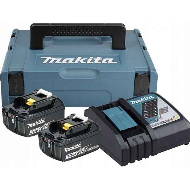 Napájecí Sada 18V Makpac 2*3.0AH BL1830B+DC18RC