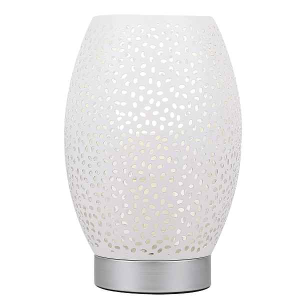 Ocelová lampa se Vzory, kancelářská, Stolová, bílá