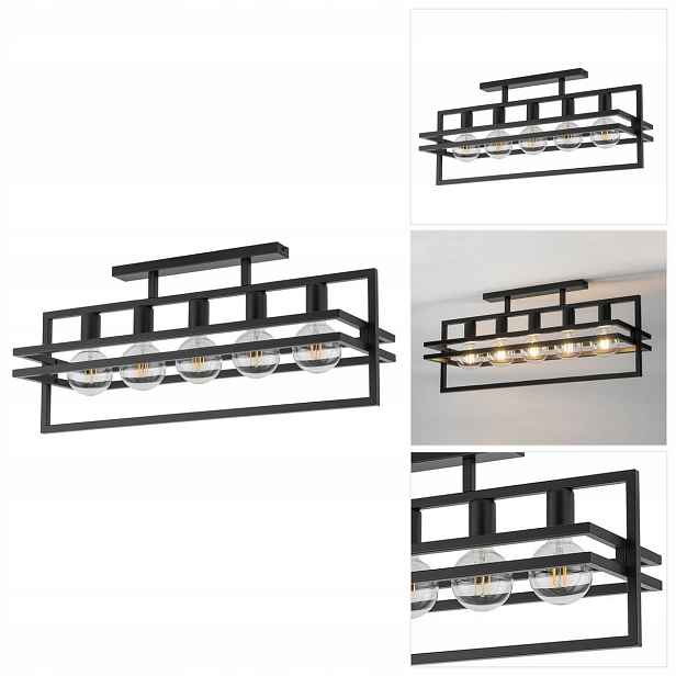 Stropní Svítidlo černý Merci s bodovým světlem v kuchyni Sigma Lighting