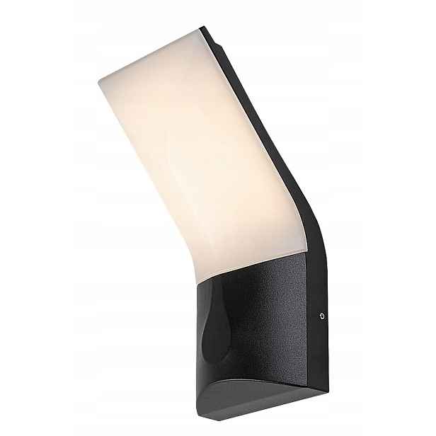 Venkovní nástěnné Led svítidlo moderní černý oblouk 10W IP54 3000K Rabalux