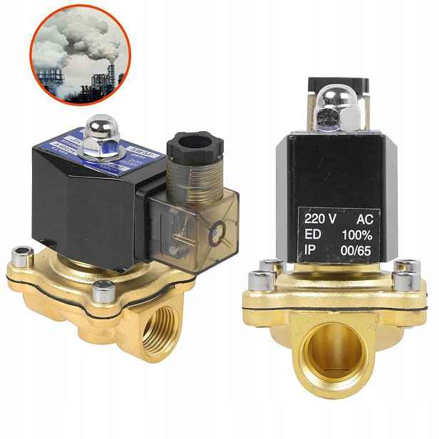 3/4" Elektromagnetický Ventil Mosaz Ac 220V Nc 0-10 Mpa