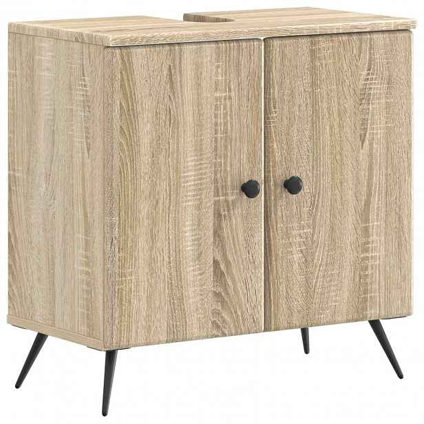 vidaXL Skříňka pod umyvadlo BREDA Dub sonoma 59,5 x 31,5 x 59 cm