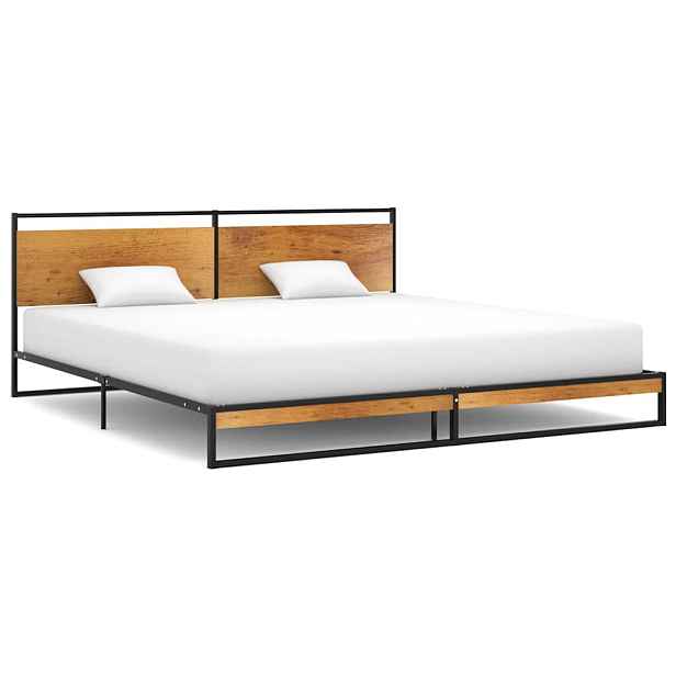 vidaXL Rám postele kov 200 x 200 cm