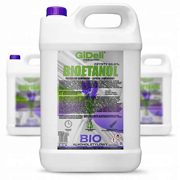 Bioetanol do krbu 3x 5L vůně levandule biopalivo