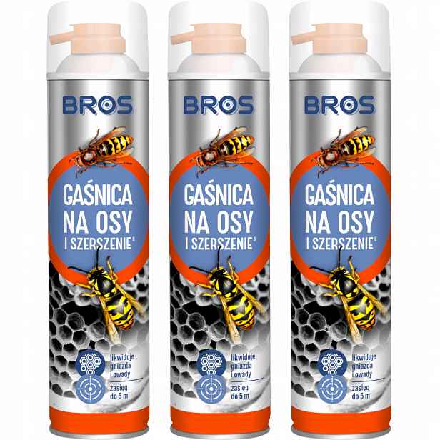 Bros Hasicí Přístroj na vosy a sršně 600 ml Sprej na Hnízda Dosah 5 m Účinný