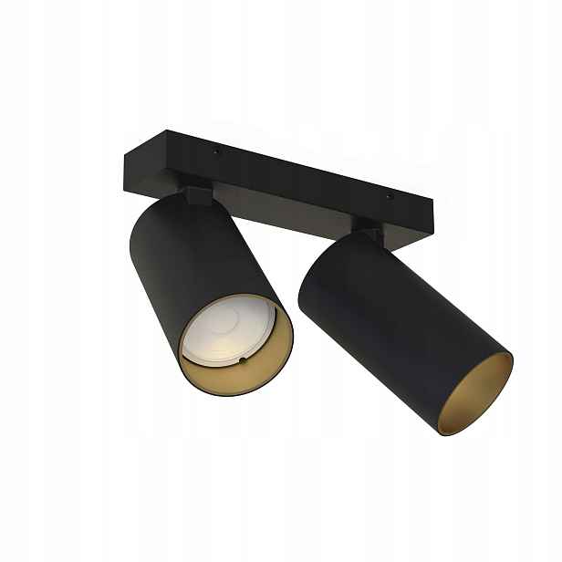 Led nástěnná a stropní lampa Nowodvorski Mono 7766 Černá/Ocel, 2xGU10