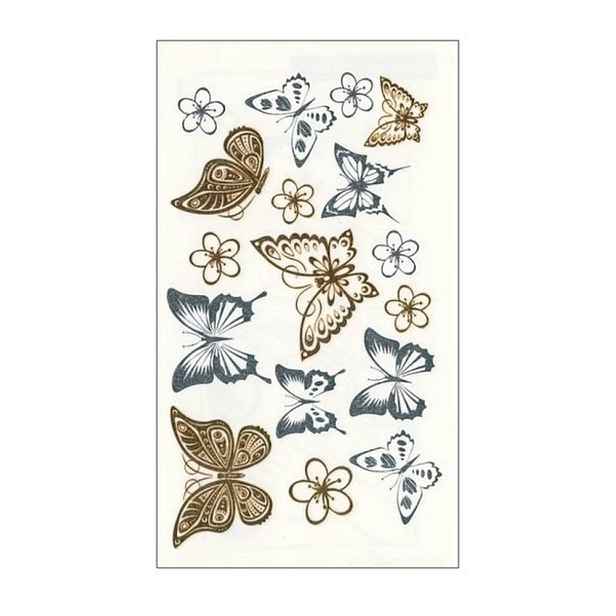 obtisk MOTÝLI tetovací 10,5x6cm