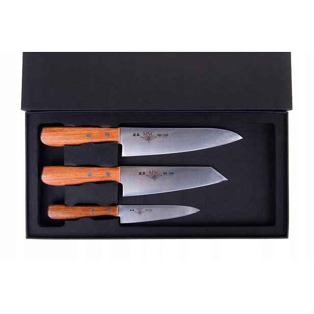 Sada 3 nožů Masahiro Msc chef 18 bunka 16 párek 12 cm Seki