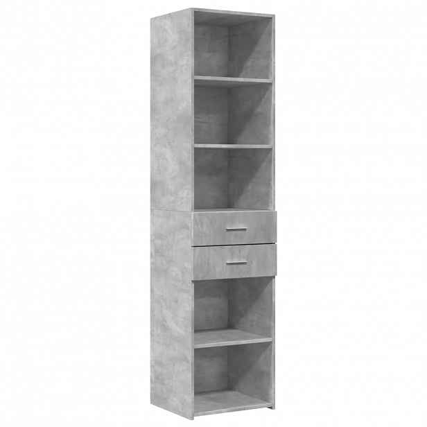 vidaXL Skříň highboard betonově šedá 45x42,5x185 cm kompozitní dřevo
