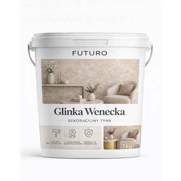 Benátská hlína zlatá dekorativní omítka se zlatem 1 kg