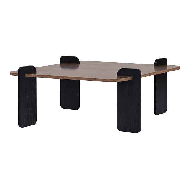 Hnědý konferenční stolek 90x90 cm Marais – Nordure