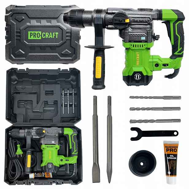 Kombinované vrtací-sekací kladivo SDS-Plus Procraft BH1800