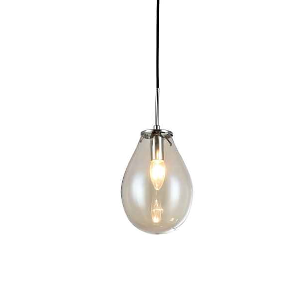 Light Prestige Fondi závěsná lampa 1xE14 transparentní černá IP20