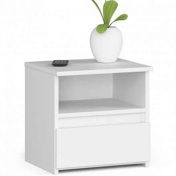 RAUMHIRSCH FURNITURE NOČNÍ STOLEK bílý 40/40/35