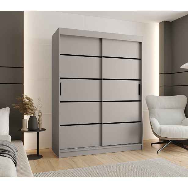 Šatní skříň Abi Rubino V1 Rozměry: 150 cm, Barva korpusu + barva dveří: Kašmír