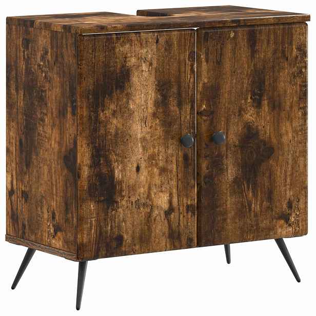 vidaXL Skříňka pod umyvadlo BREDA Kouřový dub 59,5 x 31,5 x 59 cm
