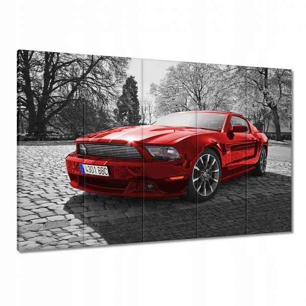 Obrazy 100x70 Červený Mustang