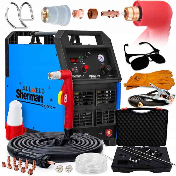 Plazmová Řezačka Plazmová Sherman Cutter 90 400V 85A Hf Igbt Hliník 6 M