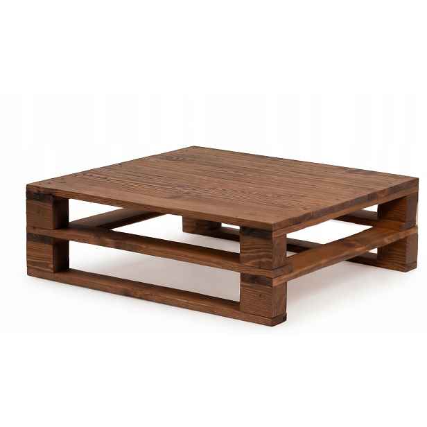 Dřevěný stolek 60 x 60 cm Borovice|Paletový stolek|Dub|Rustikální styl Loft