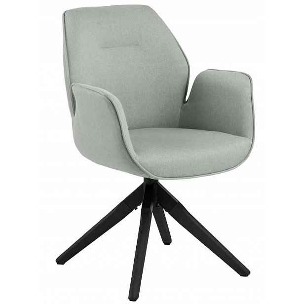 Kuchyňská jídelní židle do obývacího pokoje Bestall Grey Black s mechanismem automatického návratu